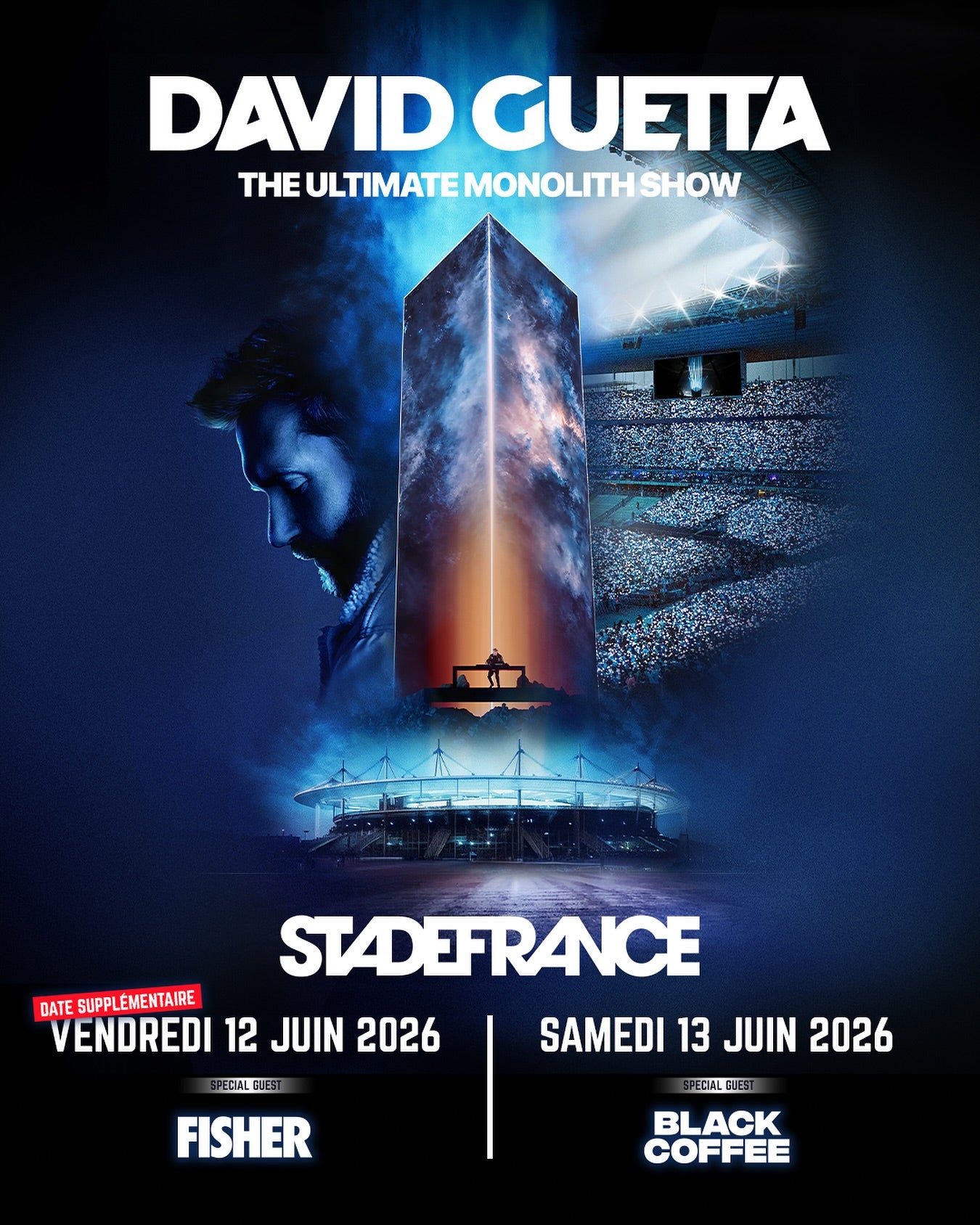 David Guetta - Monolith Tour Stade de France 2026