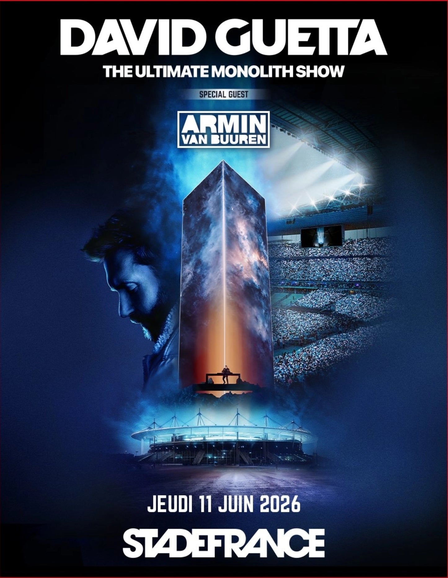 David Guetta - Monolith Tour Stade de France 2026